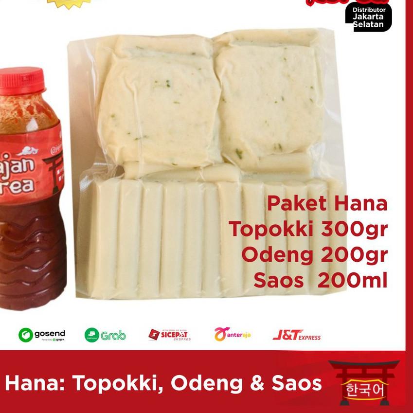

Terbaru⭐Paket Hana Topoki / Toppoki / Tteokbokki / Topokki , Odeng & Saos Jajan Korea