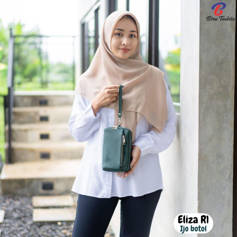 Biru Tsabita, Eliza R1 Dompet Wanita Panjang 2 resleting