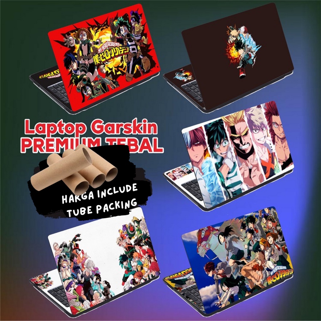 Garskin Laptop Anti Gores Boku No Anime Manga Premium Full set 10 12 13 14 15 inch  Acer Lenovo Asus Macbook Dell