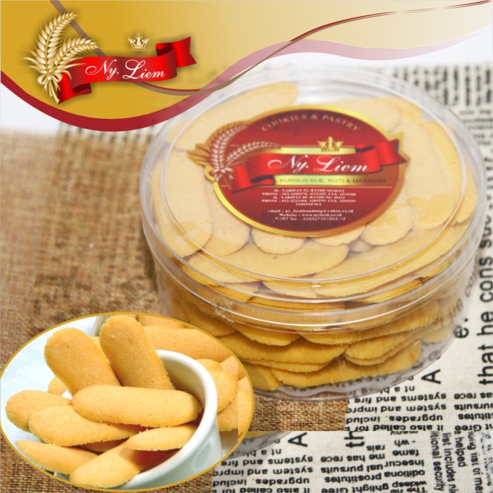 

Lidah Kucing Original Kue Kering ala Ny. Liem 1 toples