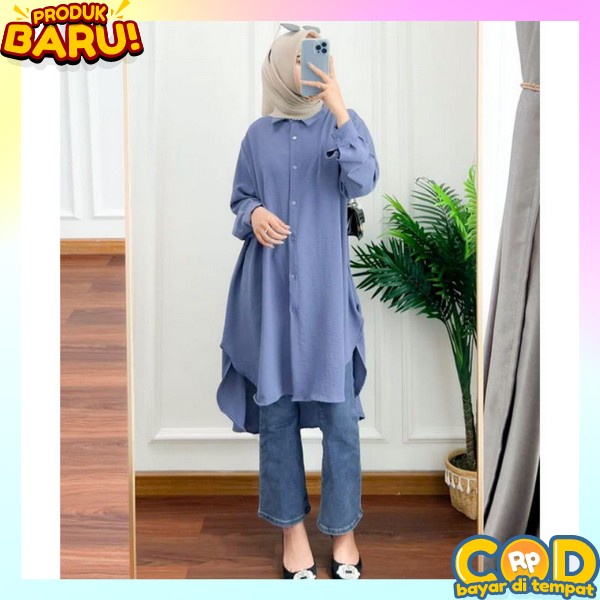 Baju Tunik Cewek Cantik Tonik Mewah Tunik Polos Tuniq Terbaru Thunik Panjang Simple Bju Thunik Kulia