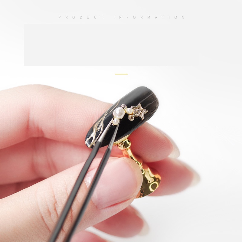 Stand display kuku palsu, nail holder magnetik untuk latihan nail art