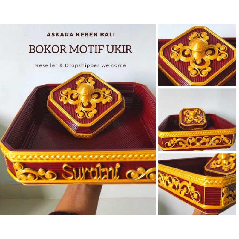 Bokor Motif Ukir