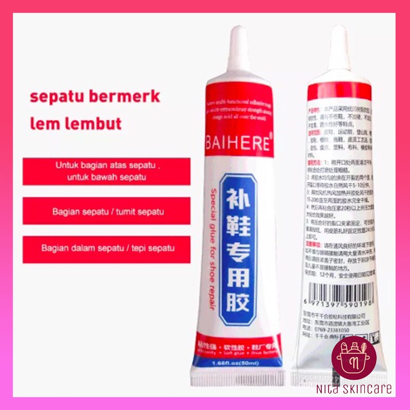 Lem Sepatu Tahan Air Super Kuat  Tanpa Bekas Dan Tidak Bau Lem Perekat Sepatu Baihere  Super Kuat