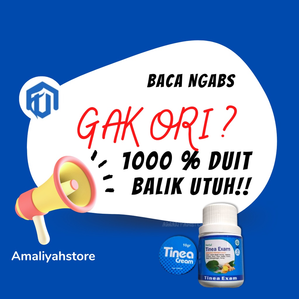 Tinea Exam Original Obat Kapsul Gatal-Gatal Ampuh Salep Krim Gatal Kulit Kadas Panu Eksim Menahun Di Kaki Selangkangan Pria Dan Wanita Paling Ampuh Permanen