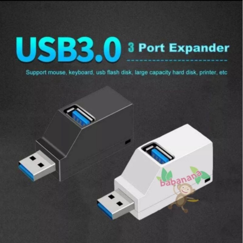USB 3.0 HUB EXTENSION to 3 Ports Splitter Extender Cabang 2.0 Adapter