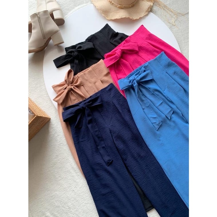 VEXIOS - ZEC OOTD WANITA CELANA KULOT ASYA / Hanami Kulot CRINCLE / Kulot Crincle Polos Model Kekini