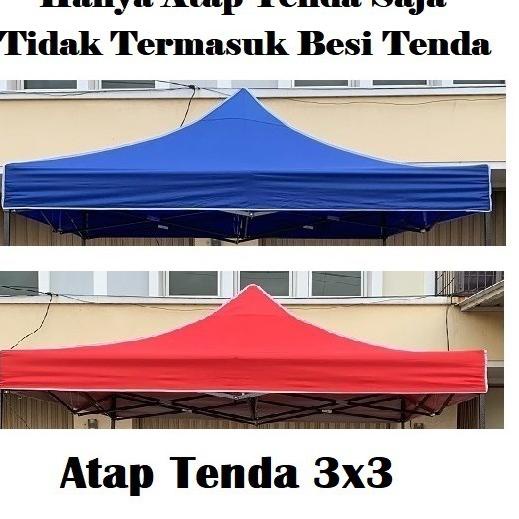 Promo Irit Terpal Atap Tenda Lipat 3x3 (Bahan Polyester 420D)