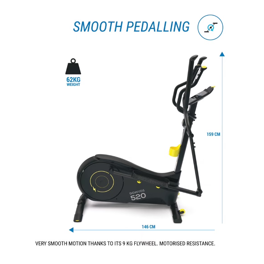 DOMYOS EL520 Sepeda Statis Alat Fitness Cross Trainer Cardiovascular Workout