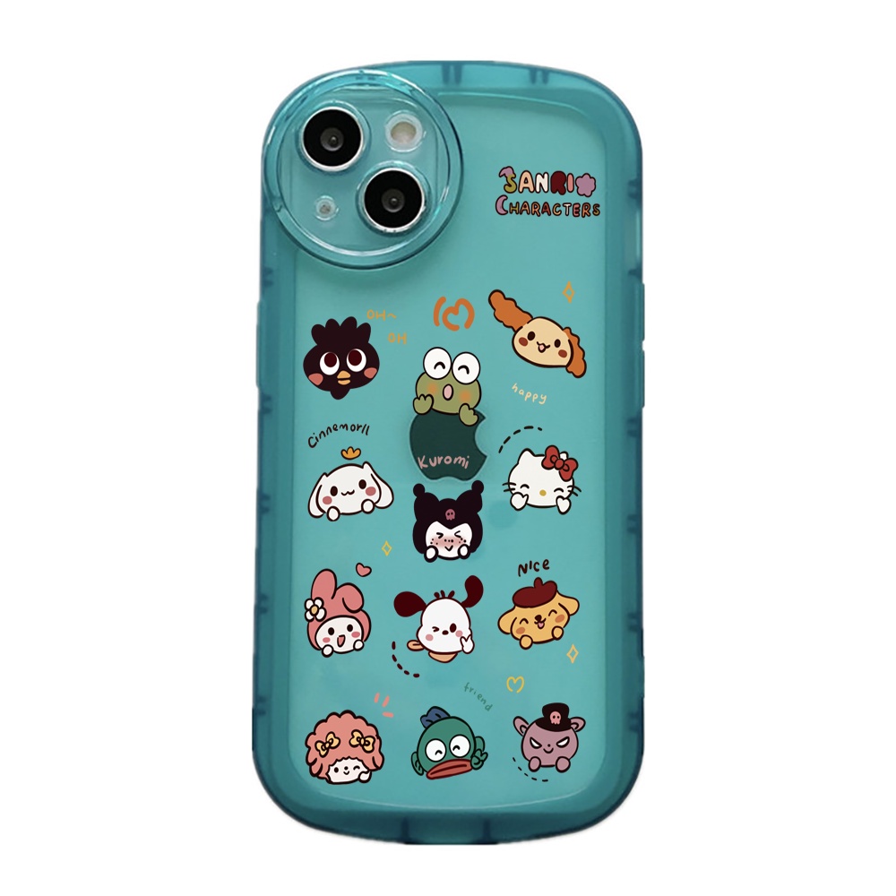 Redmi10 10C 10A 9C 9T 9A Redmi Note 11 Pro Note 11S Note10S Note9S Note8 Poco M5S M3 Pro X3 NFC Lensa Oval Shockproof Karakter Kartun Cinnamoroll Kuromi Soft Phone Case RIXUAN