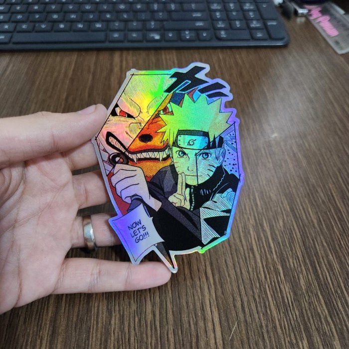 

Sticker Hologram Anime Besar - PSH1377 - Naruto - Naruto Kurama