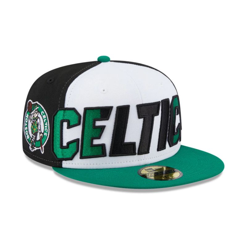 Topi New Era Cap Boston Celtics Back Half 23 59Fifty Fitted Hat Original