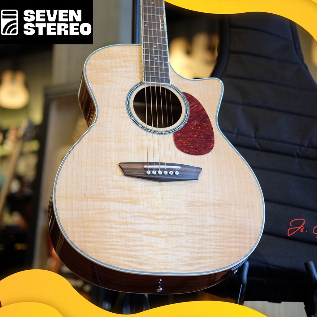 JS Guitars JG270E Top Flame Maple Grand Auditorium Acoustic Electric