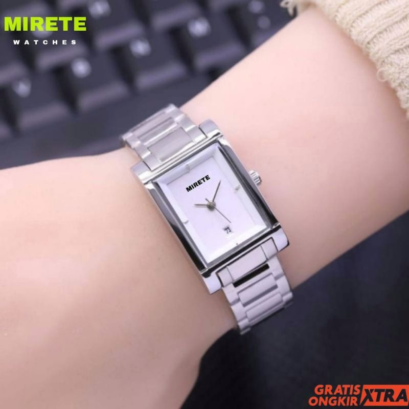 Mirete Edition Jam Tangan Wanita Kasual Analog Fitur Tanggal Aktif Tahan Air  Realpick Sesuai Foto