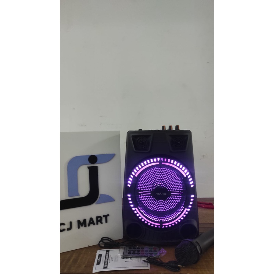 Speaker Advance Bluetooth Music Karaoke KS612 6,5 inch Free 1 Mic Wireless KS-612