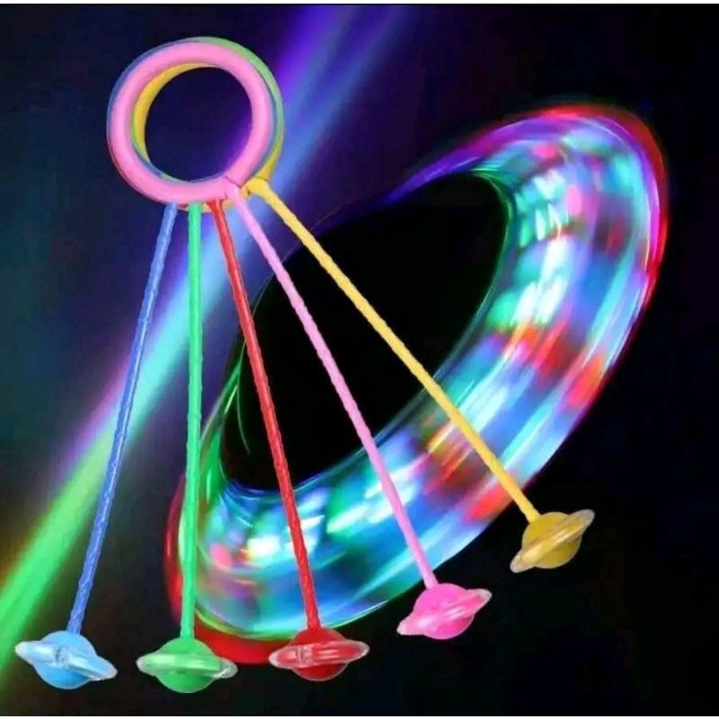 Mainan Anak Hulahop LED - hulapup kaki LED nyala lampu / Mainan Yoyo Kaki Flash Jumping Skipping Bal
