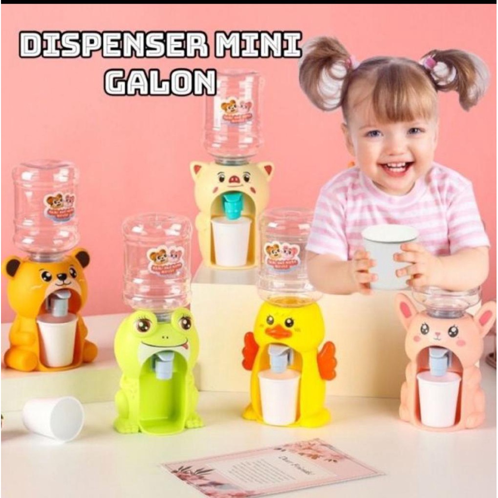 Dispenser Air Mini Galon Portable Anak Air Minum Karakter - missbejogrosir