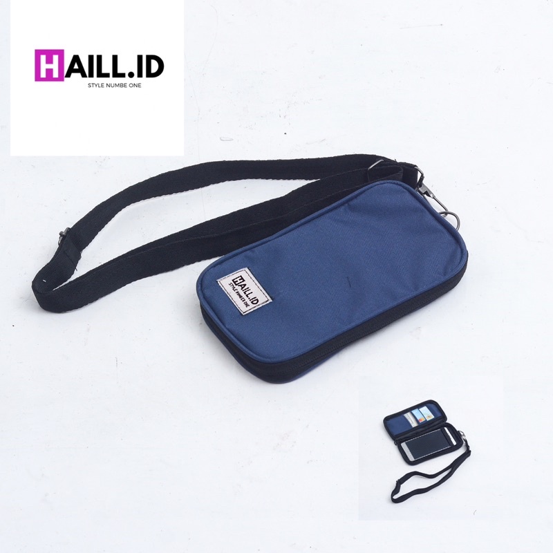 Tas Selempang Hp Pria Wanita Hanging phone Gantung Kartu Original  - Haill.id