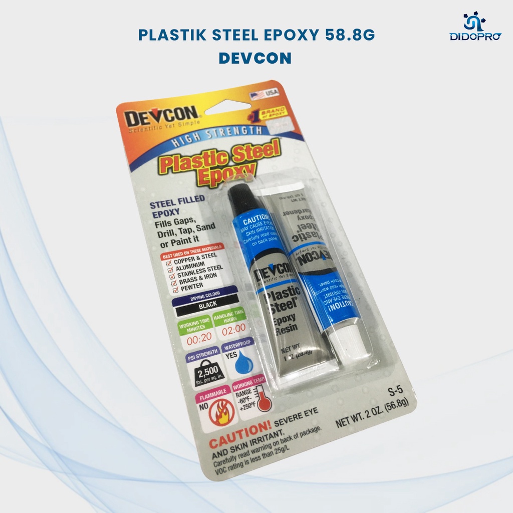 Devcon S-7 Plastic Steel Epoxy - Lem Besi Plastik Epoxy