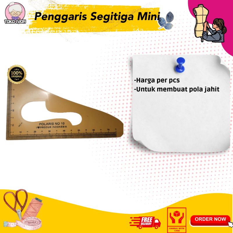 

Penggaris segitiga mini