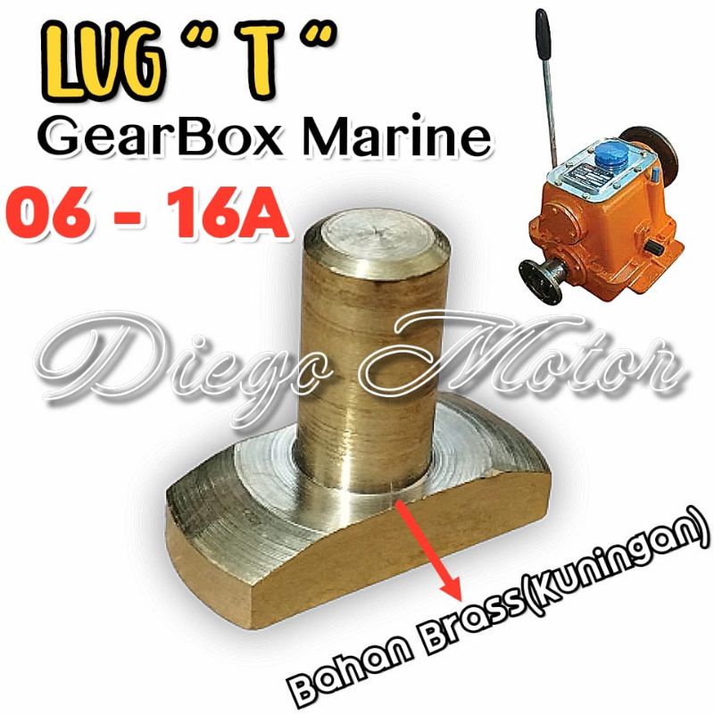 Lug T GearBox Sepatu Girbok Kapal Maju Mundur Advance Marine 06 16A Bahan Kuningan Bagus Import