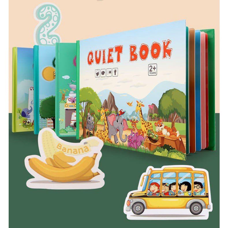 Mainan Edukasi - Quiet Book / Busy Book / Mainan Buku Kreatif Montessori / Mainan Bongkar Pasang