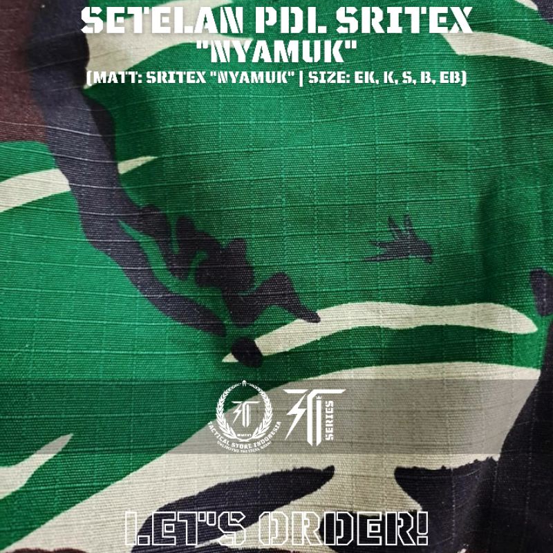 SETELAN PDL TNI SRITEX NYAMUK SPEK JATAH