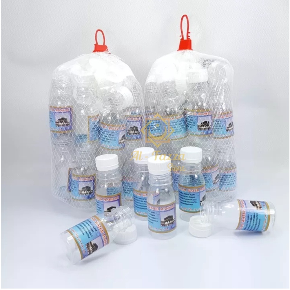Paket Bahan Oleh-oleh Haji  &amp; Umroh 100 Pack, Kurma Khalas/Kacang Arab/Kismis/Coklat Turky Mix/Botol Air Zamzam