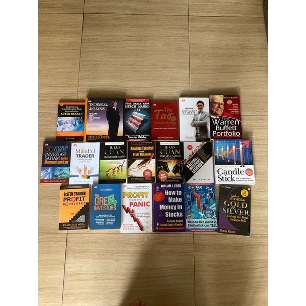 BUKU BEKAS BELAJAR INVESTASI SAHAM STOCKS CANDLE STICK