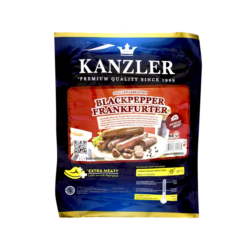 

Kanzler Beef Blackpepper Frankfurter 300