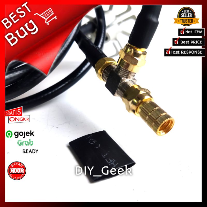 Antena Kathrein/Kathrine Dual Output to F Female (Splitter T) + Konektor F Male