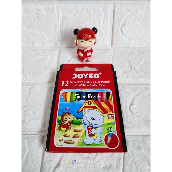 

12 warna!!Pensil warna joyko 12 Panjang dan Pendek/pensil warna 12