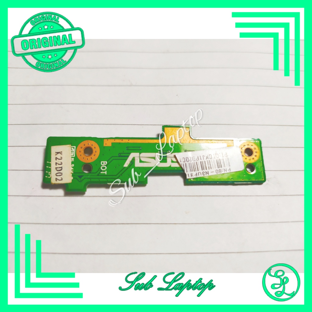 Tombol Power Switch Power Push Botton Laptop Asus A43S A43SJ K43S X43S K43SA A43SA K43SJ A43SL Norma