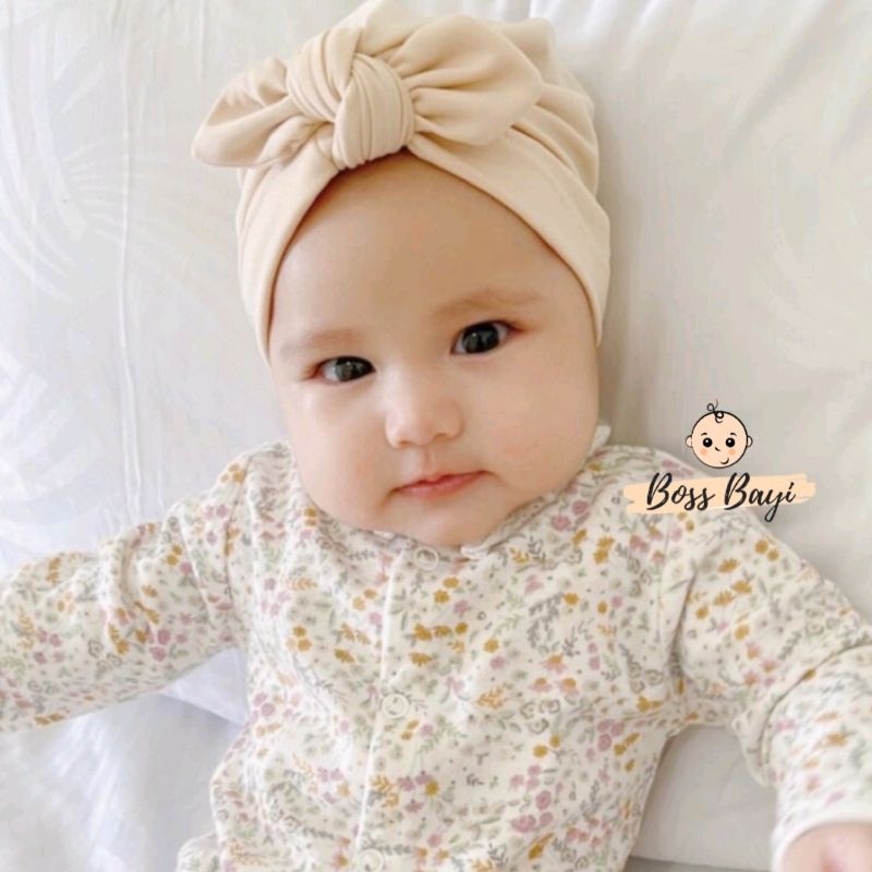 LITTLE PRENSES - Knot Baby Turban / Turban Bayi Anak Perempuan