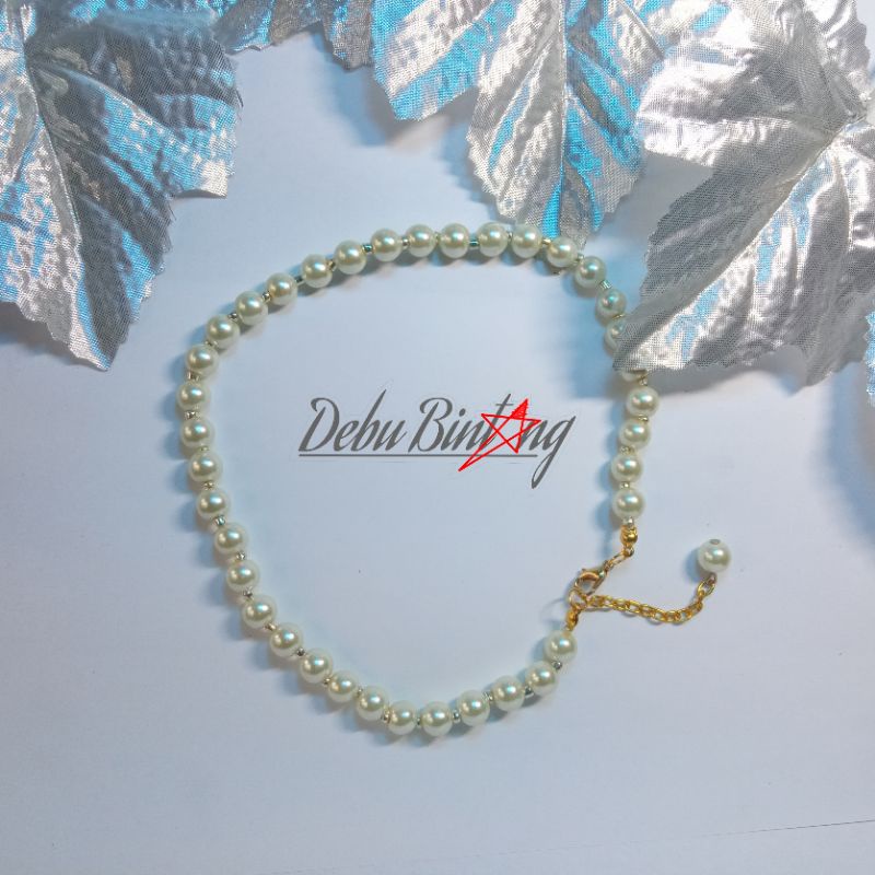 KALUNG MUTIARA SINTETIS PREMIUM PRIA & WANITA / NECKLACE PEARL