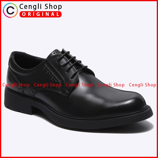 EM91 SEPATU KULIT EVERBEST KERJA KANTOR PRIA BRANDED ORIGINAL HITAM