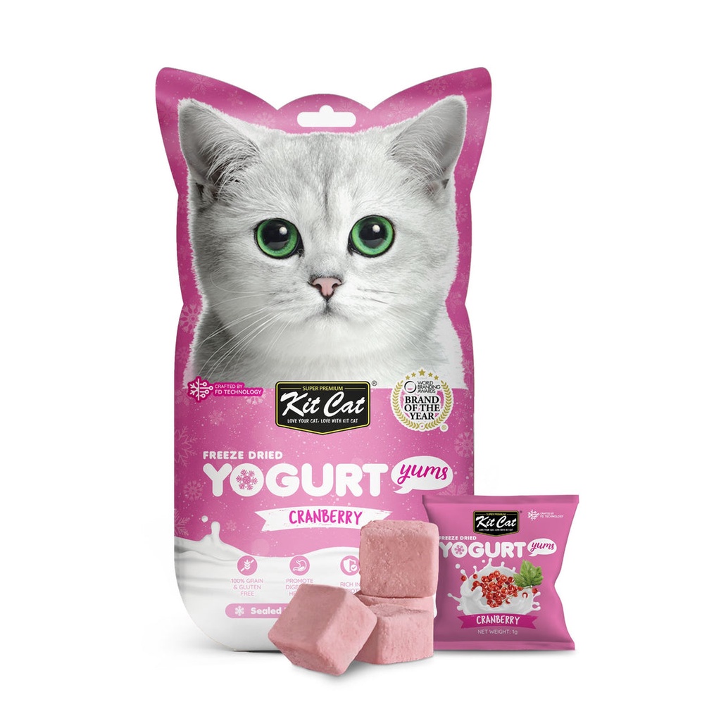 KIT CAT Freeze Dried Yogurt Yums Cat Treat 1pcs