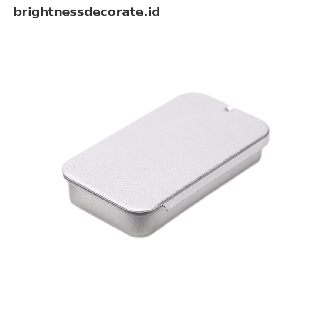 [Birth] 3pcs Kotak Besi Slide Cover Kotak Penyimpanan Perhiasan Pill Cases Tin Box Container [ID]