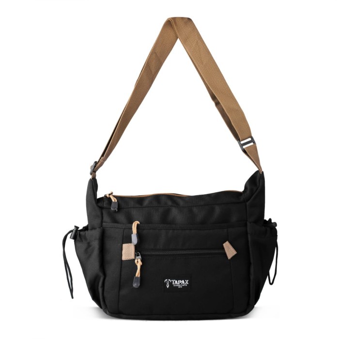 Tas selempang slingbagpremium Tapax Camo outdoor - Hitam