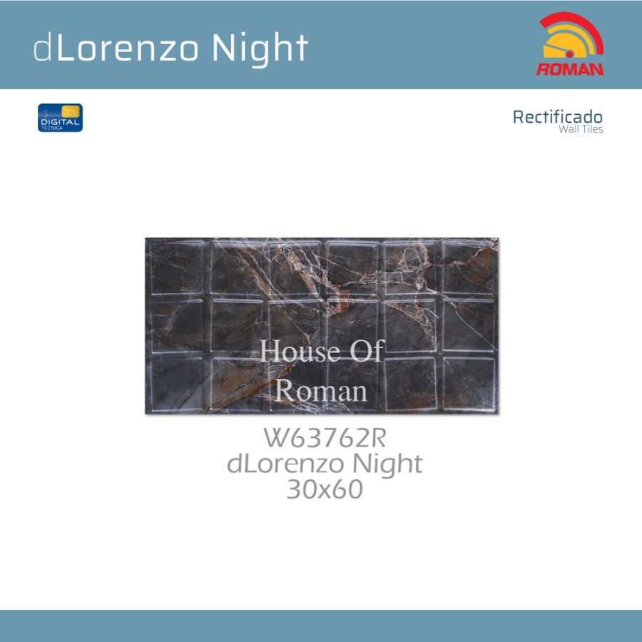 ROMAN KERAMIK DLORENZO NIGHT 30X60R W63762R (ROMAN HOUSE OF ROMAN)