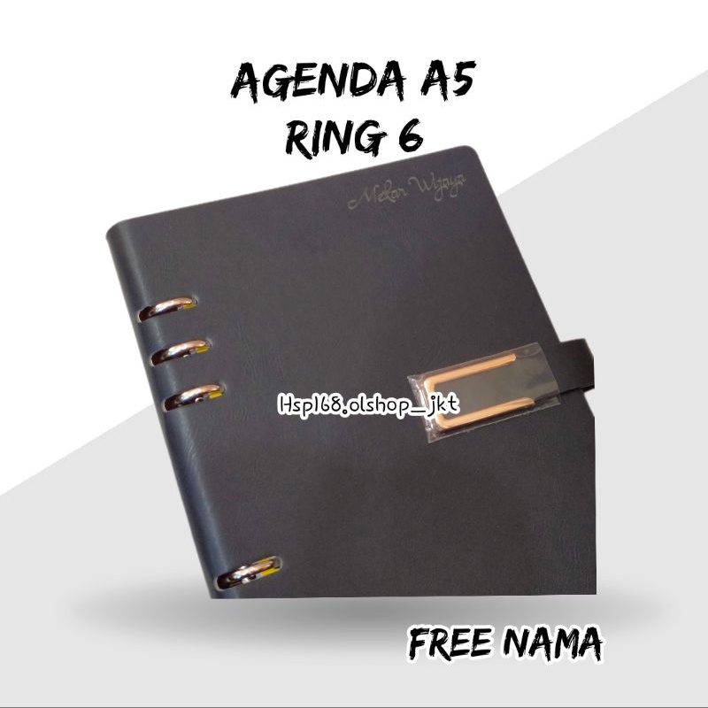 

Terlaris ✨ - [ Free Custom NAMA ] Notebook Agenda Kulit Ukuran A5 - 6 Ring | Buku Catatan Kerja Cover Kulit A5 | Buku Agenda Kulit A5 | Buku Tulis | Buku Diary | Binder Kulit3.1.23
