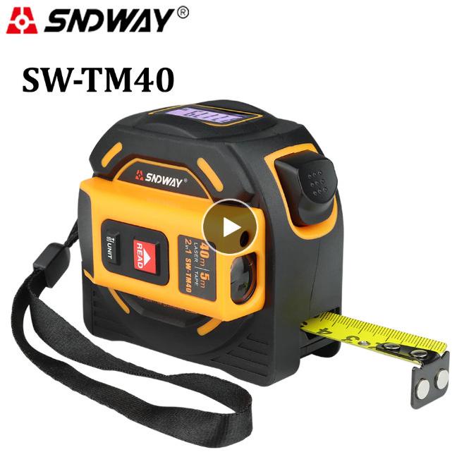 SNDWAY Laser Distance 40M TM40 Meteran Laser dan Pita Meteran