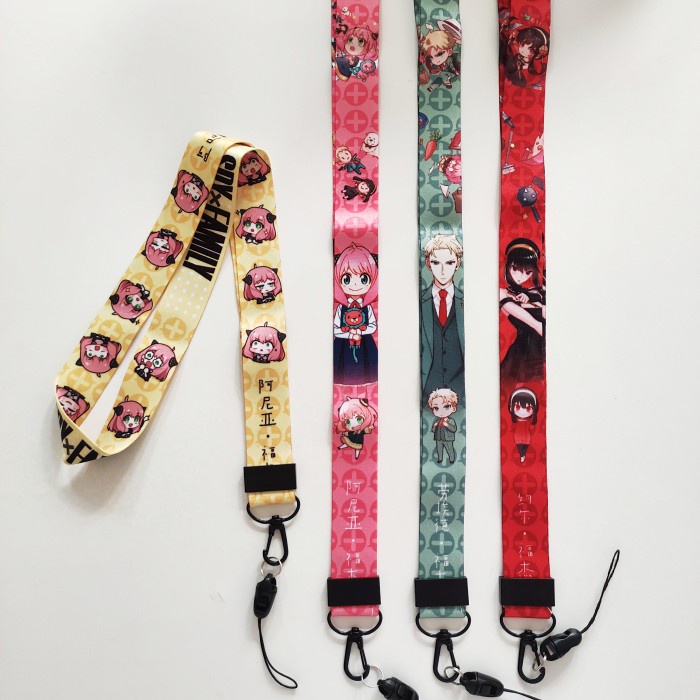 

Tali Kalung Lanyard Strap Anime Spy x Family Anya Loid Yor Forger DISKON