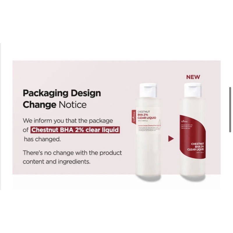 Ready RENEWAL Isntree Chestnut BHA 2% Clear Liquid 100ml