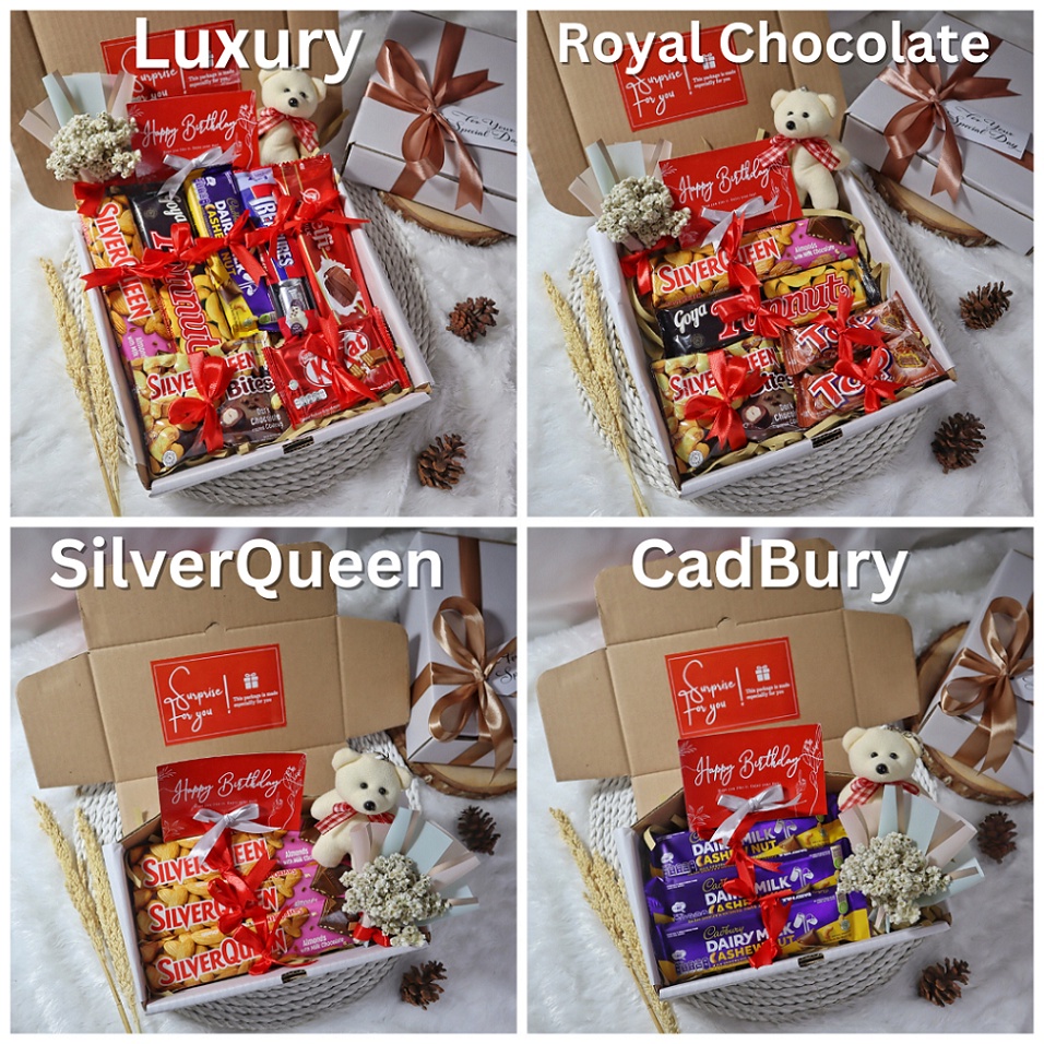 

TERMURAH Hampers Cokelat Premium / Kado Valentine / Hampers Snack Cokelat Cowok-Cewek / Gift Box / Kado / Hampers / Hadiah (Wisuda, Ulang Tahun, Anniversary, Congratulation, Valentine) Kekinian