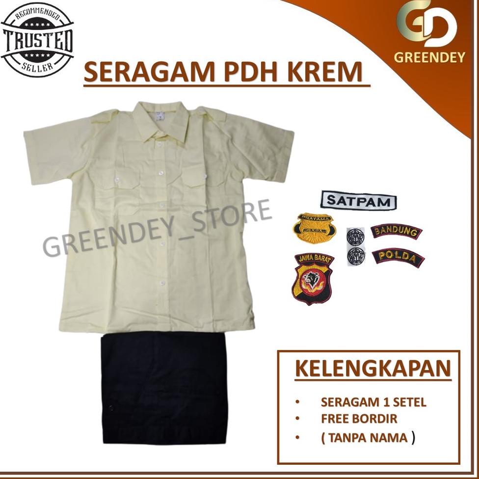 Promo Baju Seragam PDH Coklat Satpam Setelan Dinas Security PDH Terbaru 2022 [TSM.30Ja23ј]