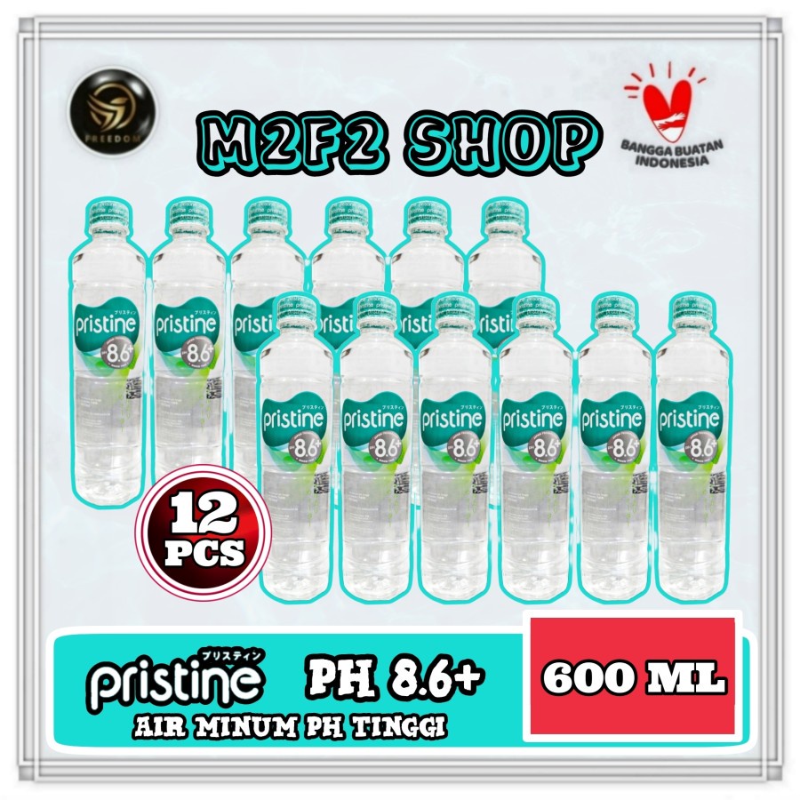 

Air Mineral Pristine pH8.6+ Botol Plastik Pet - 600 ml (Kemasan 12 Pcs)