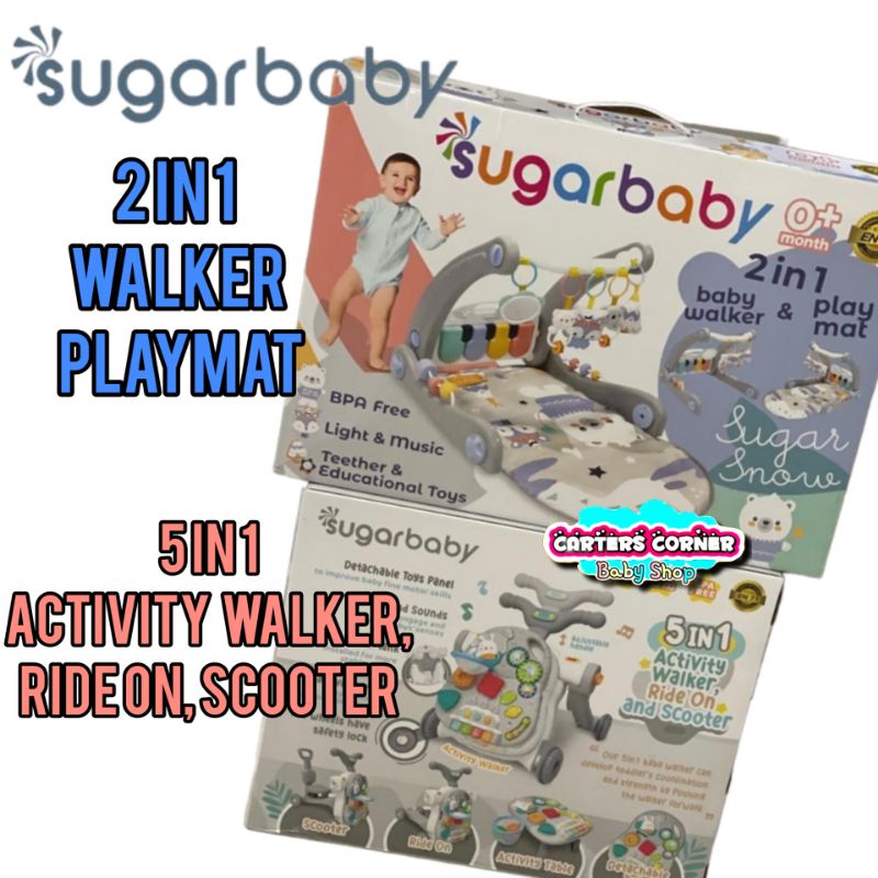 SUGAR BABY PUSH WALKER 5IN 1 WALKER MAINAN BAYI DORONG BELAJAR JALAN BABY / PUSH WALKER 3 in 1 SB 801/ SUGAR BABY MINI CAR PUSH WALKER/SB 709/SB 309/SB 711/SB 8109/SB 8111