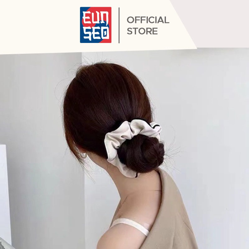 EUNSEO Scrunchie Ikat Rambut France Paris Style Kunciran Cepol Rambut Premium