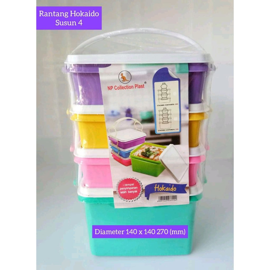 Murah/Rantang HOKAIDO 4 Susun JUMBO / Rantang Piknik/Rantang Bekal